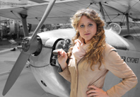 RAF picture - Amelia Earhart at RAF Cosford